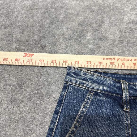 Nature Denim Women's Wide Leg Button Fly Jeans Size 26 Blue Medium Wash Denim - Picture 2 of 9